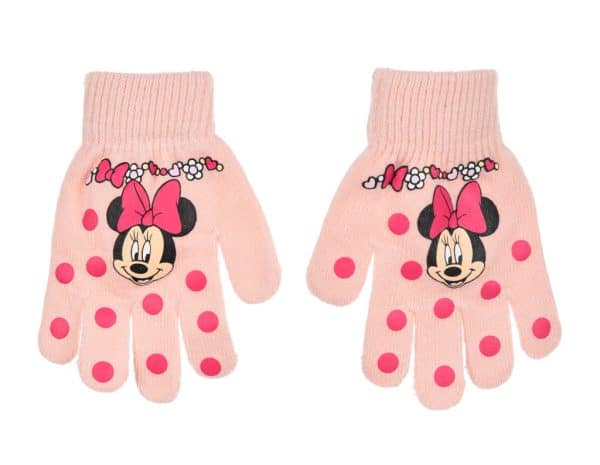 Disney Mimmi Pigg rosa prickiga barnvantar
