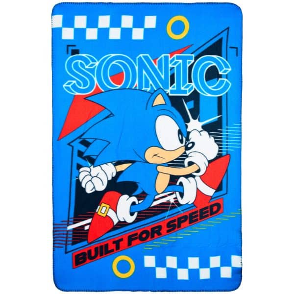 Sonic the Hedgehog Built for Speed fleecefilt 100x150 cm