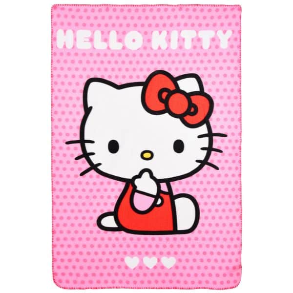 Hello Kitty fleecefilt 100x150 cm