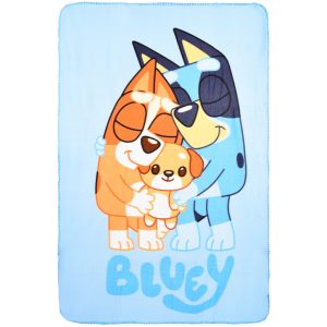 Bluey Snuggle Time fleecefilt 100x150 cm