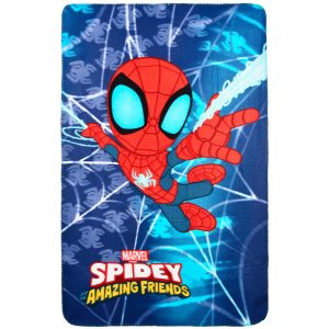 Spindelmannen Spidey Mysfilt i polar fleece 100x150 cm
