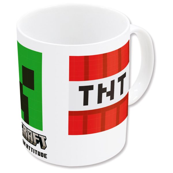 Minecraft mugg i porslin 325 ml i presentförpackning