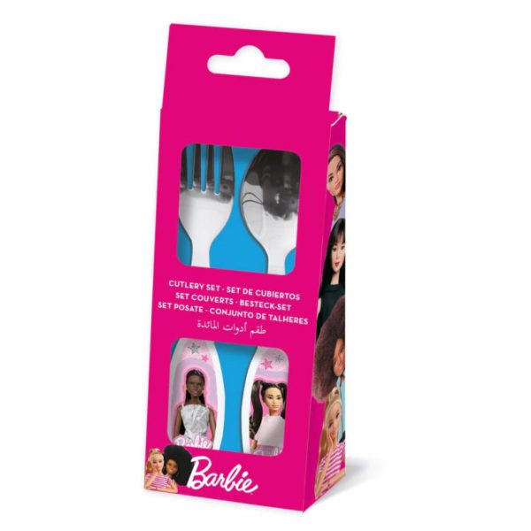 Barbie Stylish bestickset i metall - 2 delar