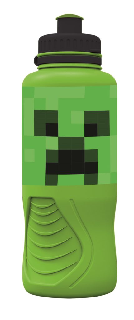 Minecraft Vattenflaska 430 ml Sportflaska Grön BPA-fri Creeper Design