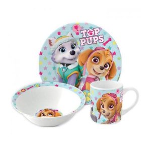 Paw Patrol Girl Stars porslinsservis i presentförpackning