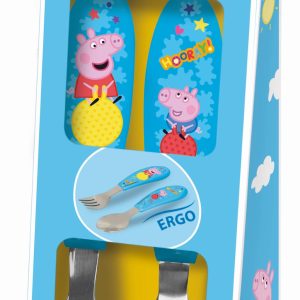 Greta gris Hooray metallbestickset ergo - 2 delar
