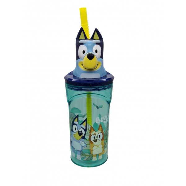 Bluey Splash 3D sugrörsmugg 360 ml