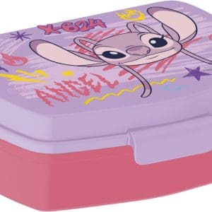 Lilo & Stitch Matlåda Barn 17 cm – Lunchbox Angel BPA-fri Plast Rosa