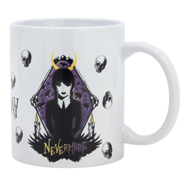 Wednesday Nevermore porslinsmugg 325 ml i presentförpackning