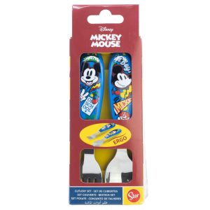 Disney Mickey True Champions metallbestickset med ergonomisk design - 2 delar