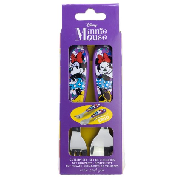 Disney Mimmi Pigg Sunshine ergonomiskt bestickset i metall - 2 delar