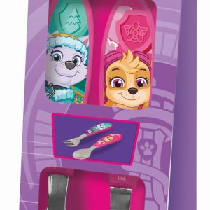 Paw Patrol Girl Superpowers metall ergonomiskt bestickset - 2 delar