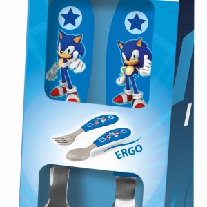 Sonic the Hedgehog Speed metal ergo bestickset - 2 delar