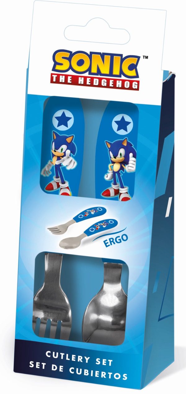 Sonic the Hedgehog Speed metal bestickset - 2 delar