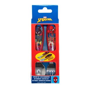 Spindelmannen Moving Target metallbestick ergonomiskt set - 2 delar