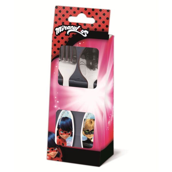 Miraculous Ladybug Heroes bestickset i metall - 2 delar