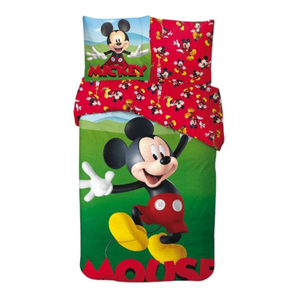 Disney Mickey Bäddset Garden 140×200 cm, 65×65 cm