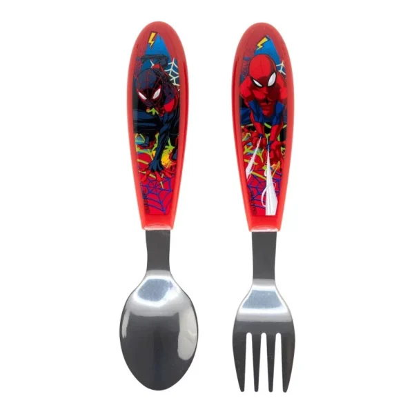 Spiderman Moving Target metall ergonomiskt bestickset - 2 delar - Bild 2