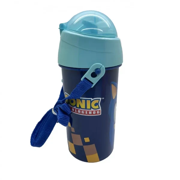 Sonic the Hedgehog Vattenflaska 500 ml – Sportflaska med Sugrör - Bild 2