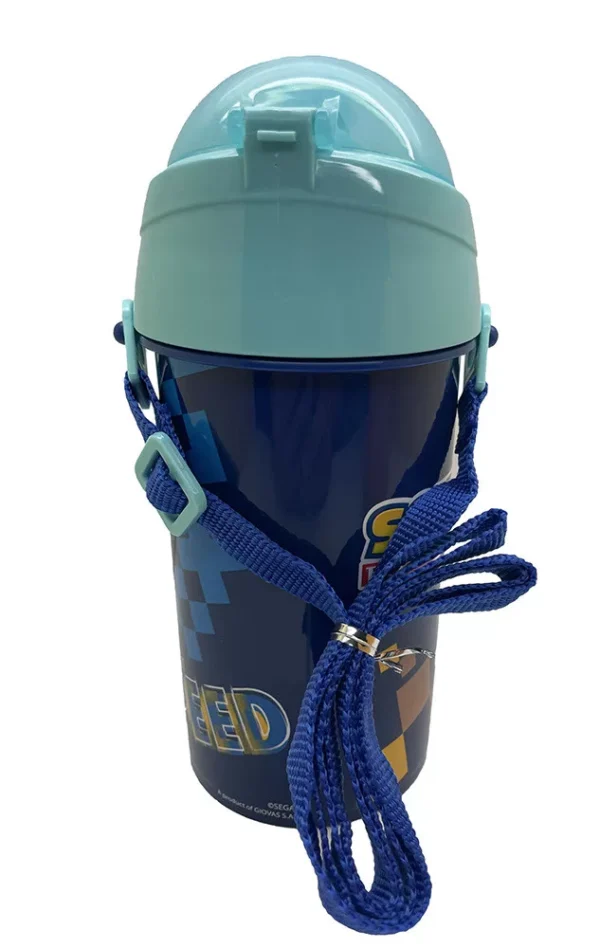 Sonic the Hedgehog Vattenflaska 500 ml – Sportflaska med Sugrör - Bild 3
