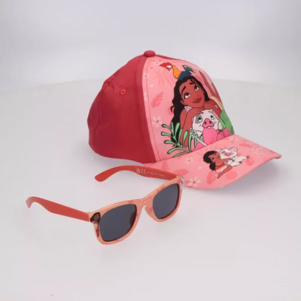 Vaiana Keps & Solglasögon Set – UV-skydd 53 cm Rosa - Bild 4
