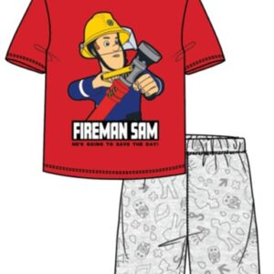 Fireman Sam barn kort pyjamas 122/128 cm