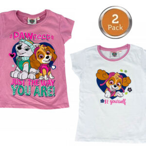 Paw Patrol barn kortärmad t-shirt 2-pack 110/116 cm