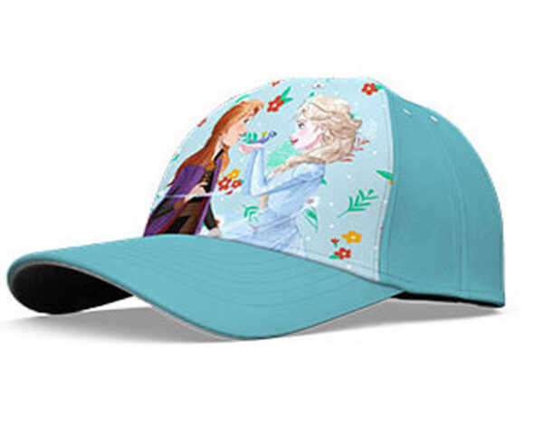 Disney Frozen barnkeps med blå blommor 54 cm