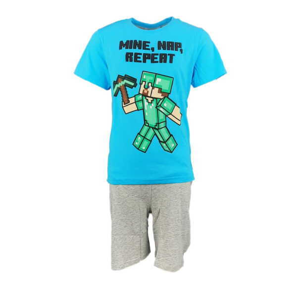 Minecraft kort pyjamas för barn 12 år
