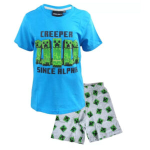 Minecraft barn kort pyjamas 9 år
