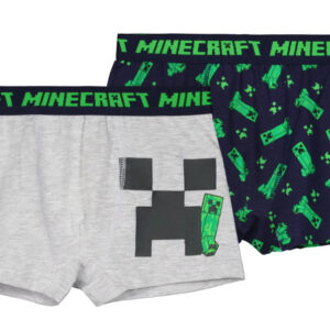 Minecraft barnboxershorts 2-pack 8 år
