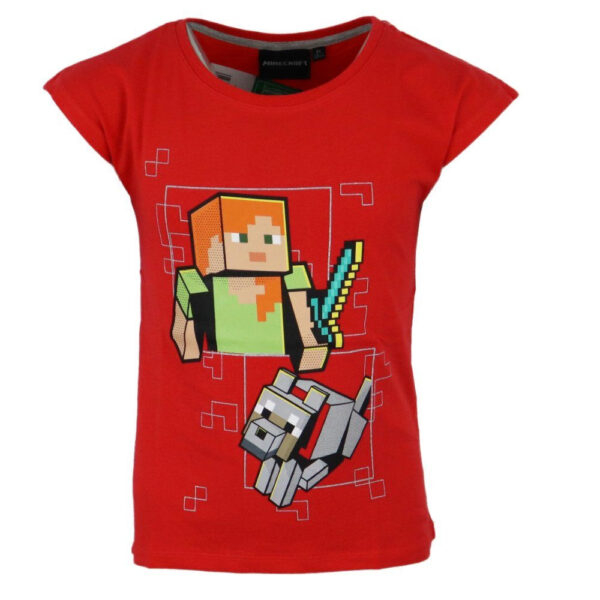 Minecraft barn t-shirt kortärmad, storlek 116 cm