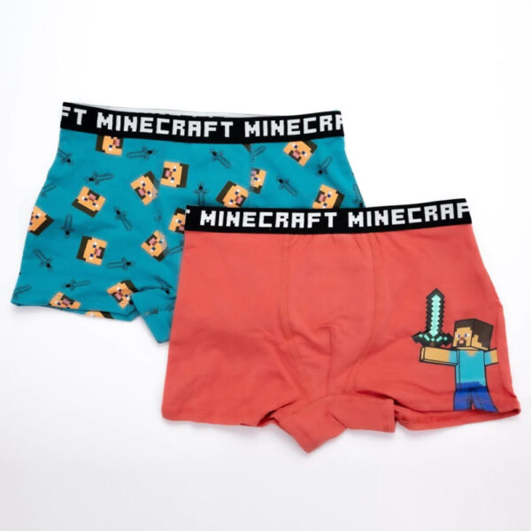 Minecraft barnboxershorts 2-pack 12 år
