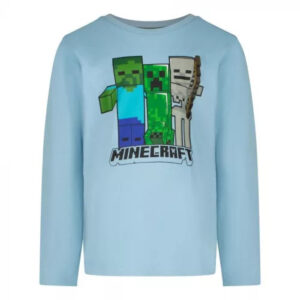 Minecraft Trio barntröja med lång ärm, storlek 6 år