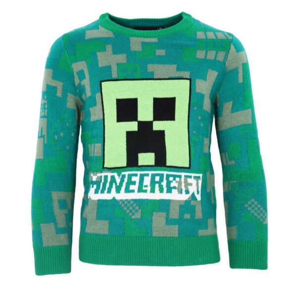 Minecraft barnstickad tröja 6 år