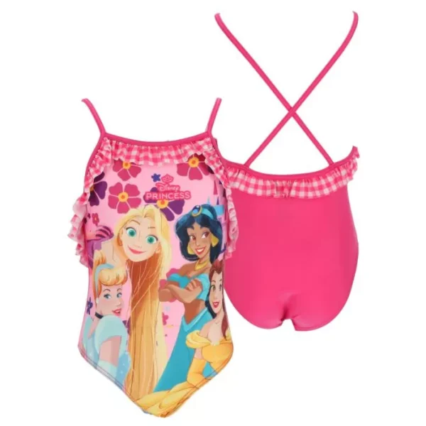 Disney Princess rutmönstrad baddräkt för barn 7–8 år / 122–128 cm - Bild 3