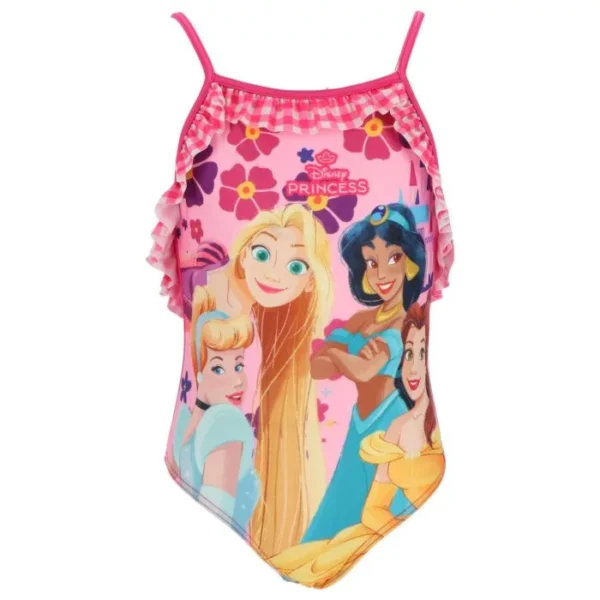 Disney Princess rutmönstrad baddräkt för barn 7–8 år / 122–128 cm - Bild 2
