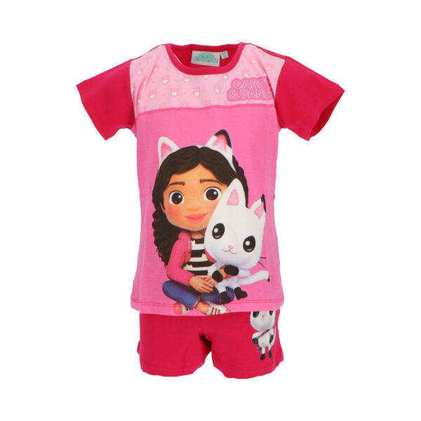Gabbys Dockskåp Pandy Pink kort pyjamas 3 år / 98 cm