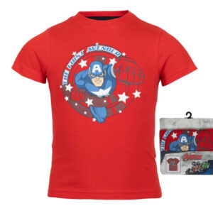 Avengers Captain kortärmad t-shirt för barn, 98/104 cm