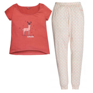 Ushuaia Peach Deer dam-pyjamas L