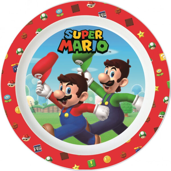 Super Mario mikrovågssäker tallrik 22 cm