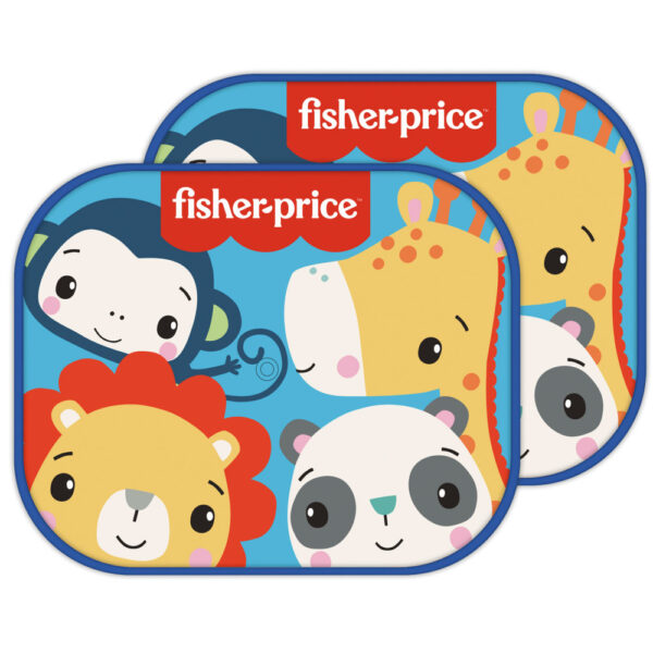 Fisher-Price djur solskydd för bilfönster, 2-pack 37x45 cm