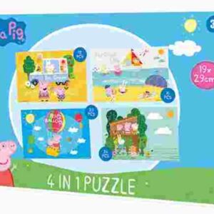 Greta gris 4-i-1 pussel 19x29 cm