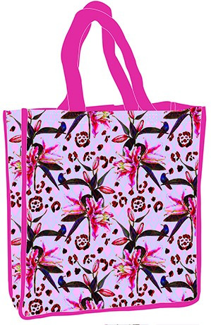 Flower Purple shoppingväska 34 cm