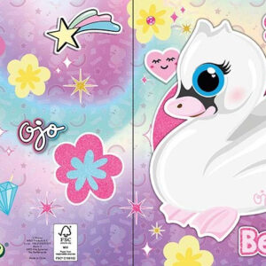 Ojo Swan 3D Pop-up Grattiskort med Kuvert