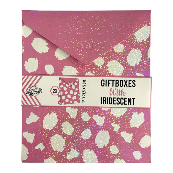 Colour Iridescent presentbox 2-pack 18x21,5 cm