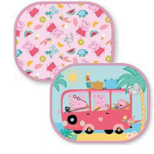 Greta gris solskydd för bilfönster, 2-pack 37x45 cm