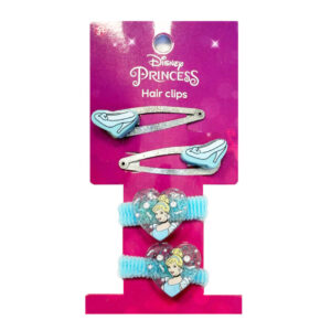 Disney Princess Cinderella Glam Hårklämma och Hårsnoddar Set (6 st)