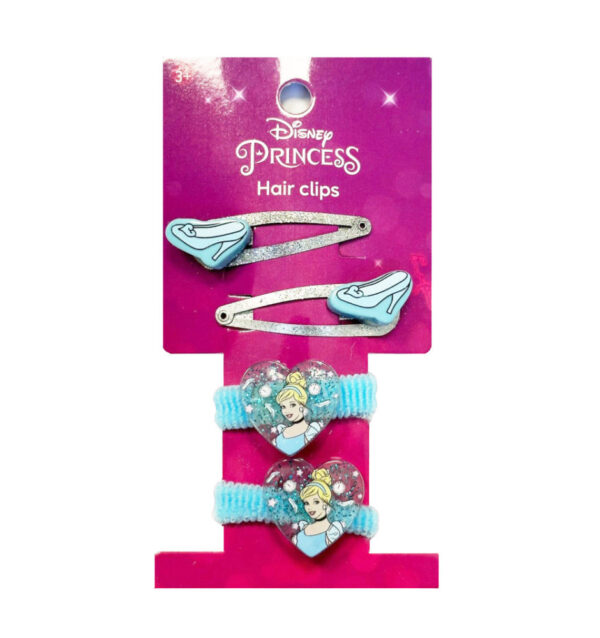 Disney Princess Askungen Glam Hårklämma och Hårsnodd Set (6 delar)