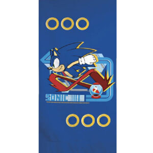 Sonic the Hedgehog badhandduk, strandhandduk 70x140 cm (snabbtorkande)
